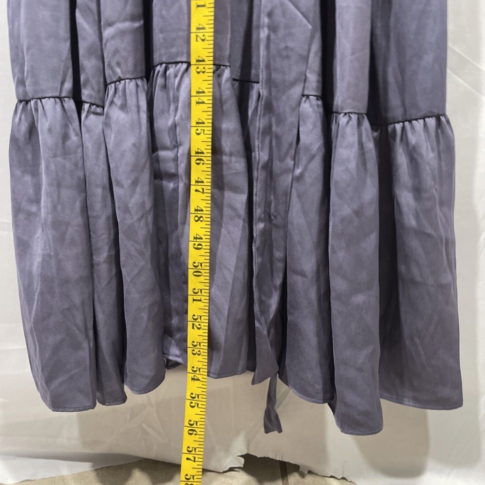 NWT $129 CITY CHIC‎ [ 18W M/18 ] Iconic Tiered Maxi Dress in Dusty lilac #S378 - Picture 6 of 12